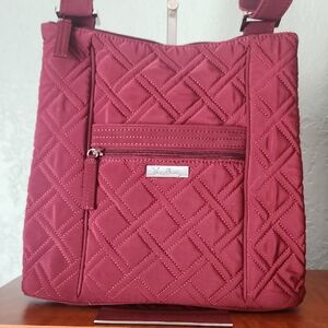 Vera Bradley Quilted Wine Crossbody Bag